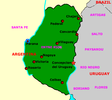 Concepcion Del Uruguay Map